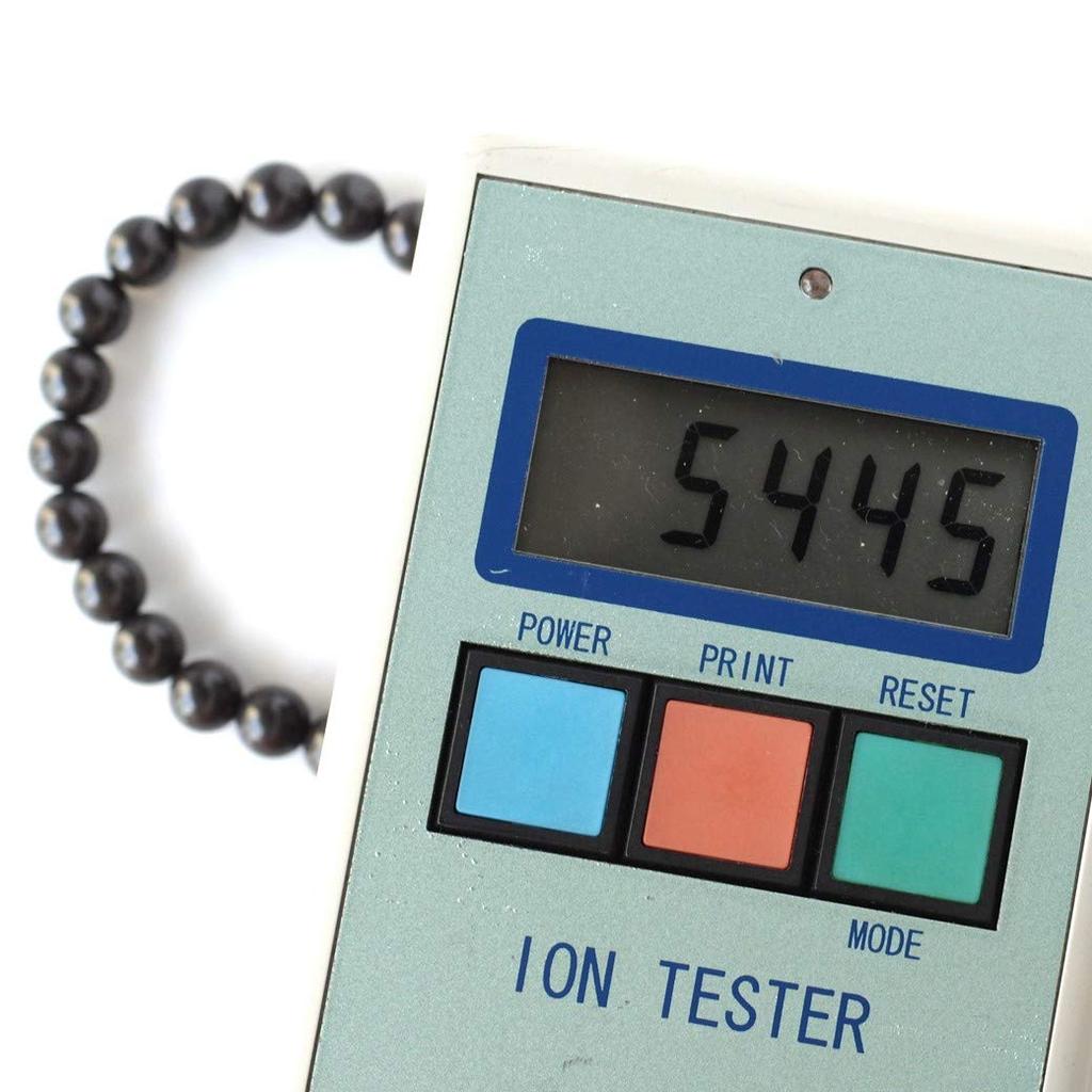 [GOLD STONE] Black Beitou Stone Bracelet, 8mm, from Taiwan, Negative Ion Measured, Radium Black Hokutolite, Inner Diameter: Approx. 16.5cm