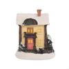 62KD Christmas LED Lighted Miniature Snow House Resin Ornament Village Scene Battery Operated Luminous Figurine Xmas Decor