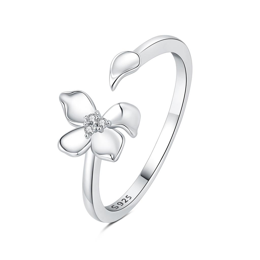 copper 30 Styles Beautiful Flowers Opening Rings Ideal For Women Adjustable Finger Ring Personality Jewellery Party Gifts