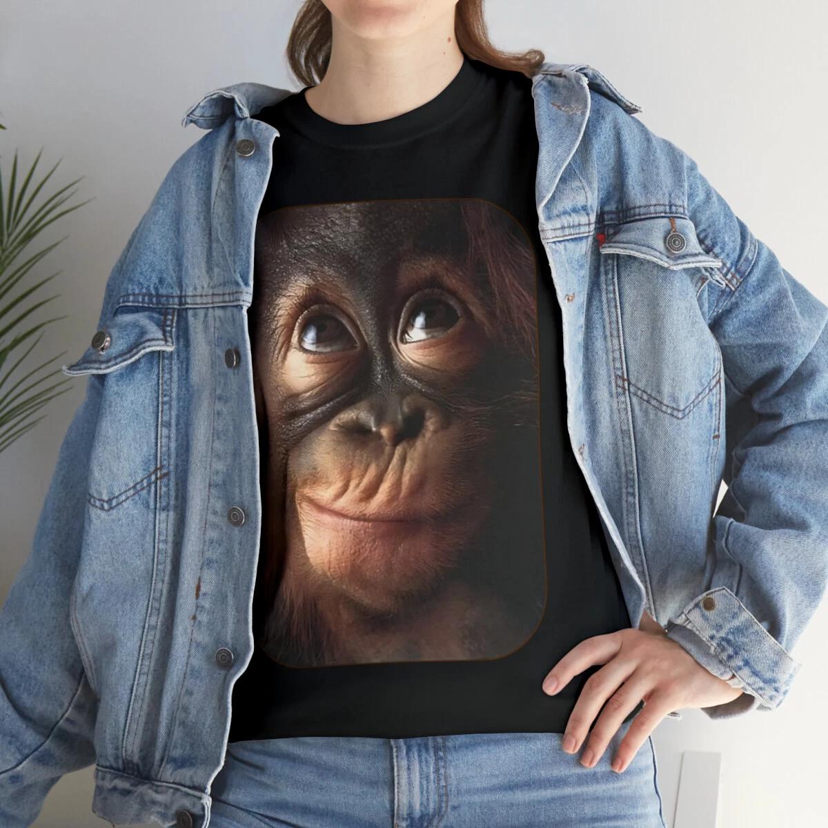 Monkey Zoo Smile Shirt Funny Animals Zoo Mom, Dad, Friend Joke Gift Clothes S