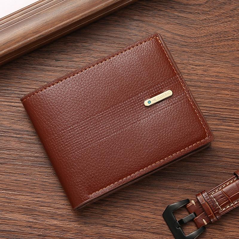 Neuankömmling Herren Geldbörse Kurze Geldbörse Herren Jugend Business Casual Horizontale Geldbörse Mode Große Kapazität Weiche Ledergeldbörse