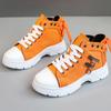 Damen Kurze Stiefel Sneakers High Top Damen Denim Canvas Schuhe Damen Sneaker Studenten Freizeitschuhe für Damen Plateau Damenschuhe