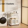 Cesto de Roupa Suja Portátil de Mão Cesto de Lavanderia com Roda Móvel Grande Capacidade Carrinho de Armazenamento Multifuncional para Banheiro