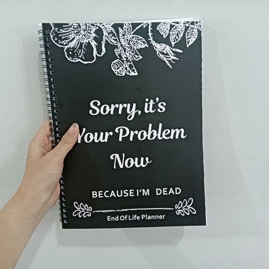 End of Life Planner Notizbuch A4 Größe 73 Blatt Dickes Papier Kompakt