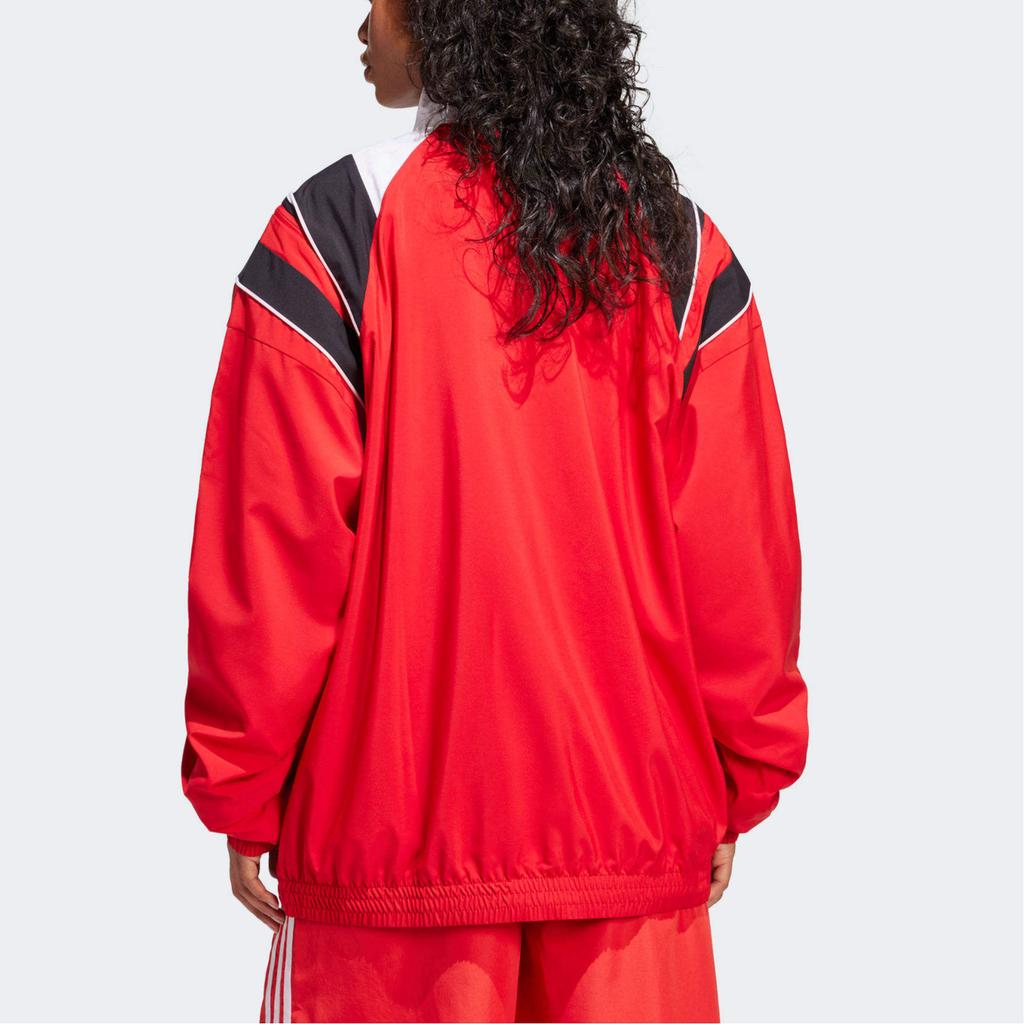 adidas Rýchly strihová línia Športová bunda Kolegiálna červená Unisex Vrchné diely JW9741