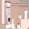 Multifunctional women's electric shaver,5Combination1Electric shaver Suitable for private areas, eyebrows, nose, face, legs, and underarms Portable