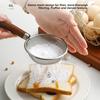 Food Grade Flour Filter Spoon Wooden Handle Kitchen Filter Handheld Sifter  Juice Filtering