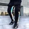 Mens Casual Jogger Cargo Pants Man Fashion Harem Pant Loose Trouser Streetwear Male Trend Pantalon Homme Reflective