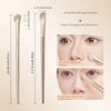 3pcs Professional Golden Nose Contour Brush Set - Half-Fan Slanted Head for Nose Root, Wing, and Shading, Ultra-Soft Shedding-Fr