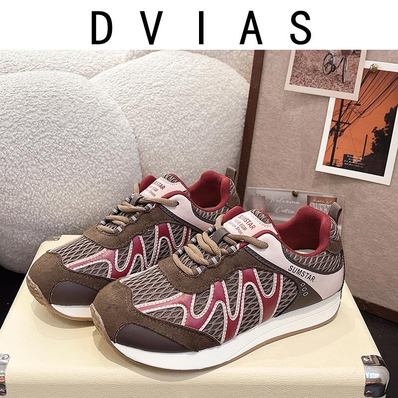 DVIAS fashion casual sports shoes lightweight running shoes 2025 autumn new breathable versatile structure Forrest Gump shoes