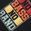 Herren Kein Bass Keine Band Bassist Print T-Shirt Mode Damen Team Kurzarm Rundhals T-Shirt Übergroßes Unisex T-Shirt