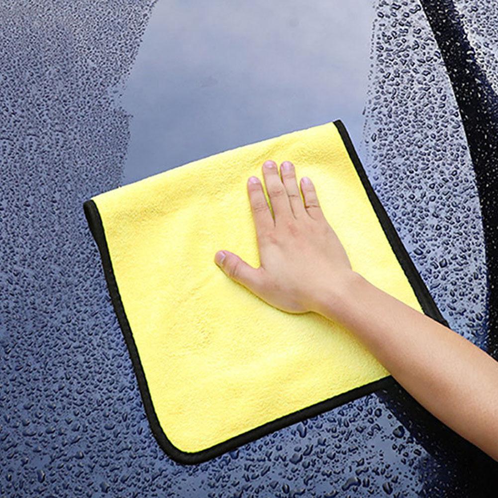 High Density Coral Fleece Car Wash Towel Double Sided Absorbent Drying Cloth Car Cleaning Microfiber Towel