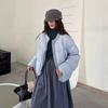 Puff sense crew neck down jacket women's winter new product small age reduction warm white duck down short bread