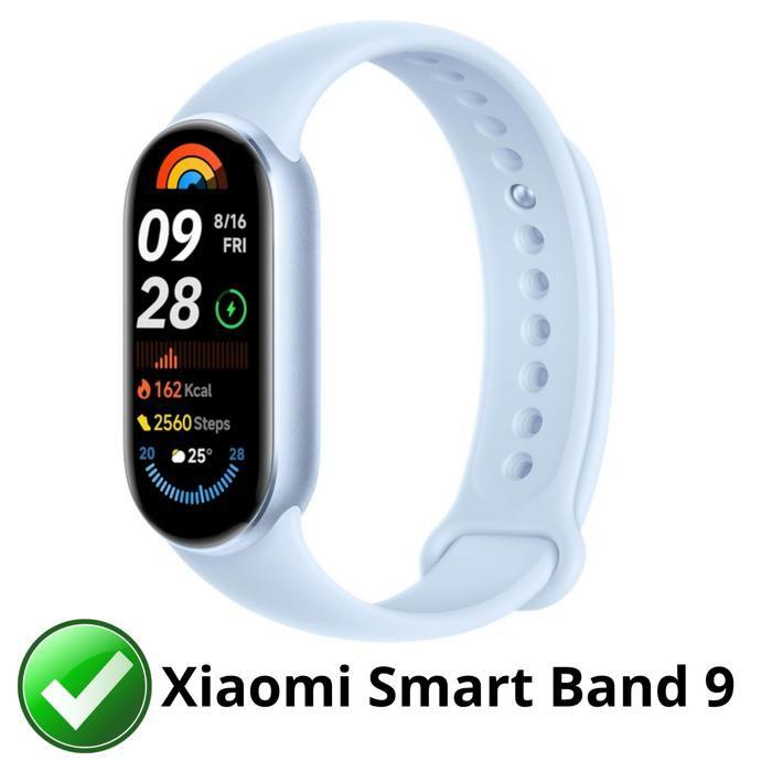 Xiaomi Smart Band 9 Compatible Case - Hard Protective Smartwatch Case Transparent Tempered Glass Screen Phonillico®