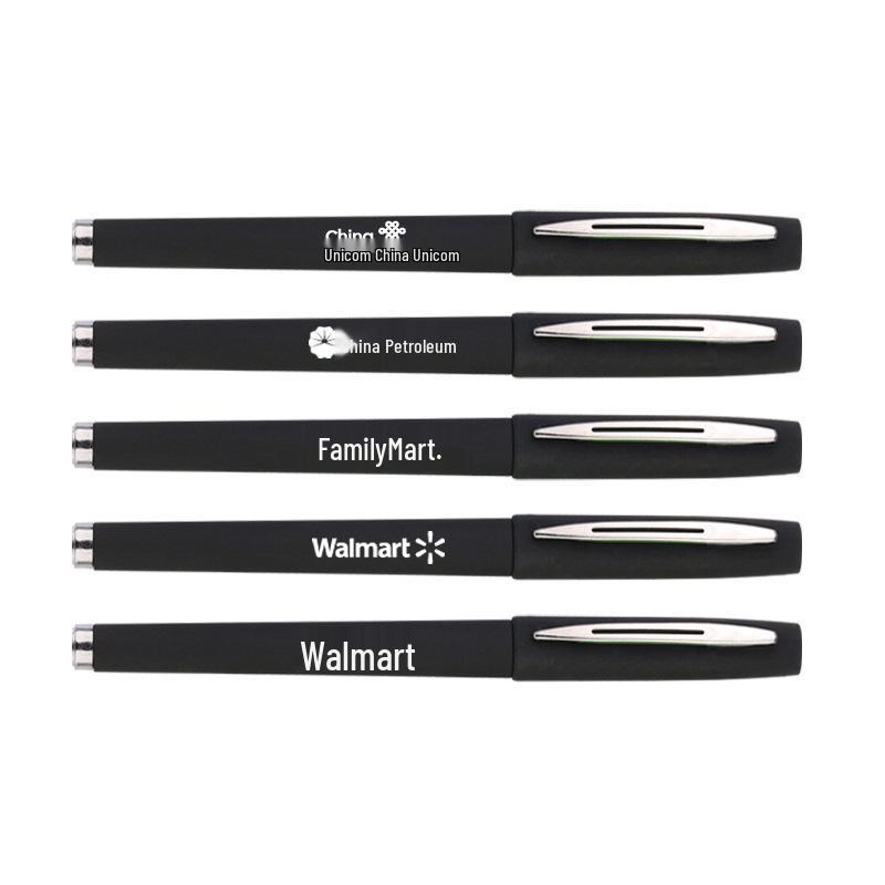 Carbon Black Logo-Print Water-Based Signature Pen with Spray Glue