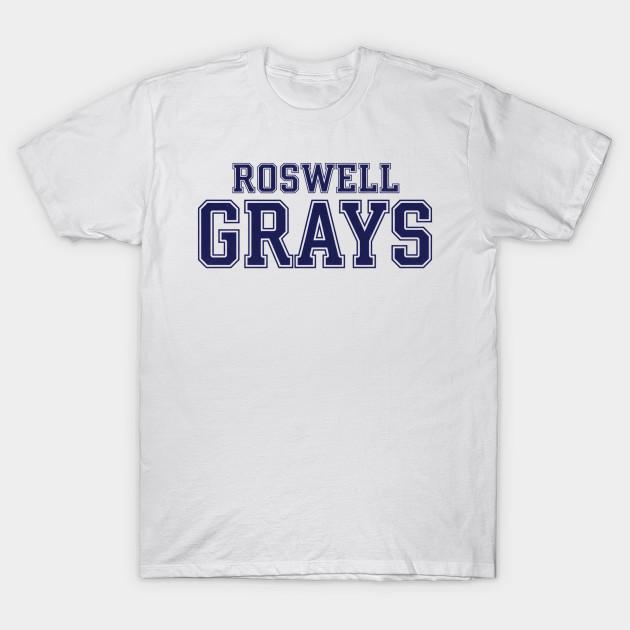 

Men Black Print T-shirt Roswell Grays Baseball Jersey No-Cut Transfer Paper Print Cotton Tshirt M