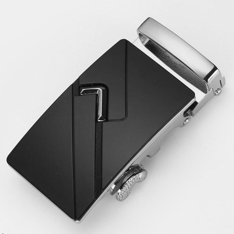 Mens Fashionable 35cm Automatic Buckle Waist Belt Durable Metal Design For Business Casual Or