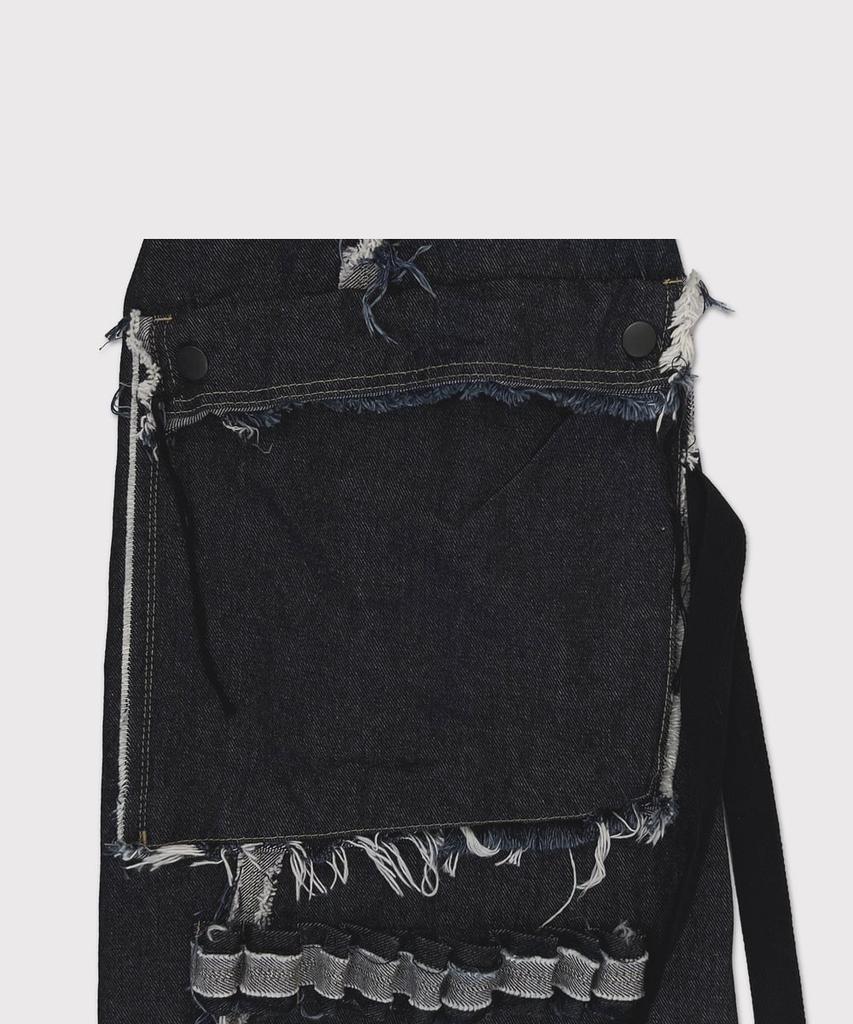 Maineoseu Slash Seam Twist Cargo Jeans(Kojima) - Indigo