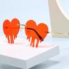 Cross-border Rimless Heart Sunglasses for Halloween and Christmas Parties
