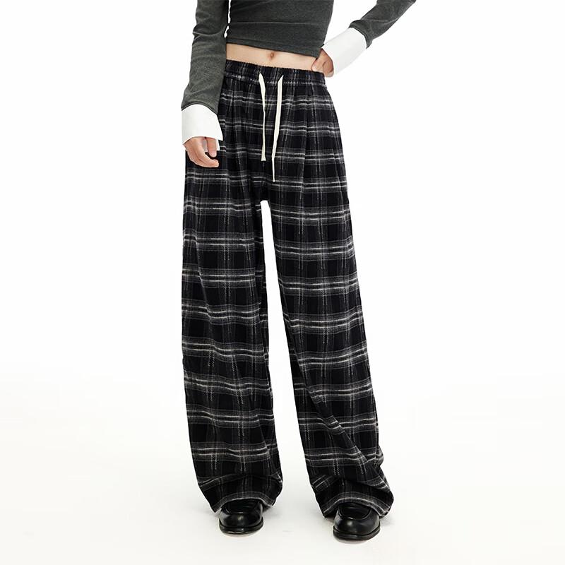 UNIFREE Soft Relaxed High-Waist Straight-Leg Casual Pants