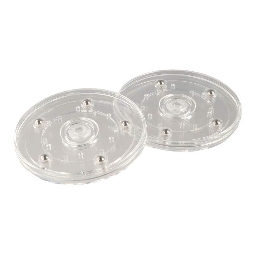 360-Degree Acrylic Turntable Transparent 360-Degree Rotary Table Rotating Display Stand  Jewelries