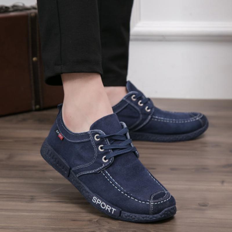Canvas Shoes for Men New Breathable Lace-up Men's Casual Shoes Fashion Comfortable Vulcanize Shoes Outdoor Men's Sneakers