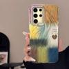 For Samsung Galaxy A56 A15 A25 A55 A35 A16 A26 A36 S24 S25 Plus Ultra 5G Phone Case Feather Gauze Rainbow Butterfly Bumper Cover