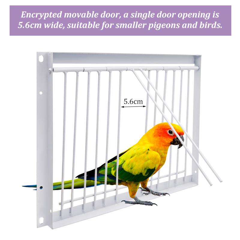 

30/40*26cm Pigeon Door Metal Wire Bars Frame Single Entrance Trapping Doors Cage Birds Catch Removable Bar Bird Cages and Nests M