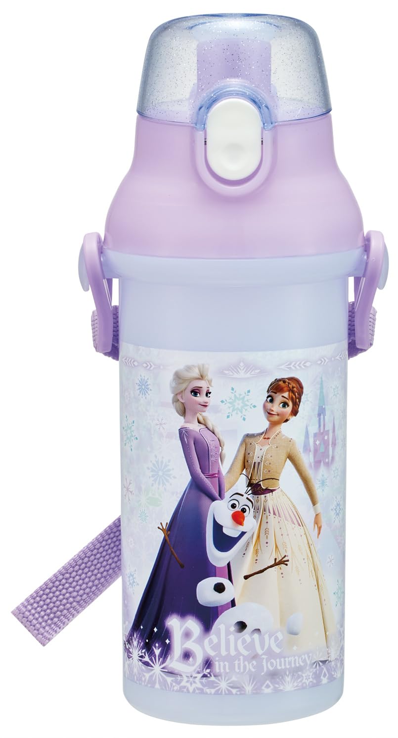 

Skater Direct Drinking Water Dishwasher Made in Disney Frozen Size Children s Bottle, Plastic, 480ml, One-Push Open/Close, Safe, Japan, 26, Girls