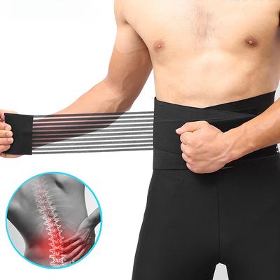 1PC Sport Back Support Adjustable Back Brace Lumbar Support Belt with Breathable Dual Straps Gym Lower Back Pain Relief Unisex