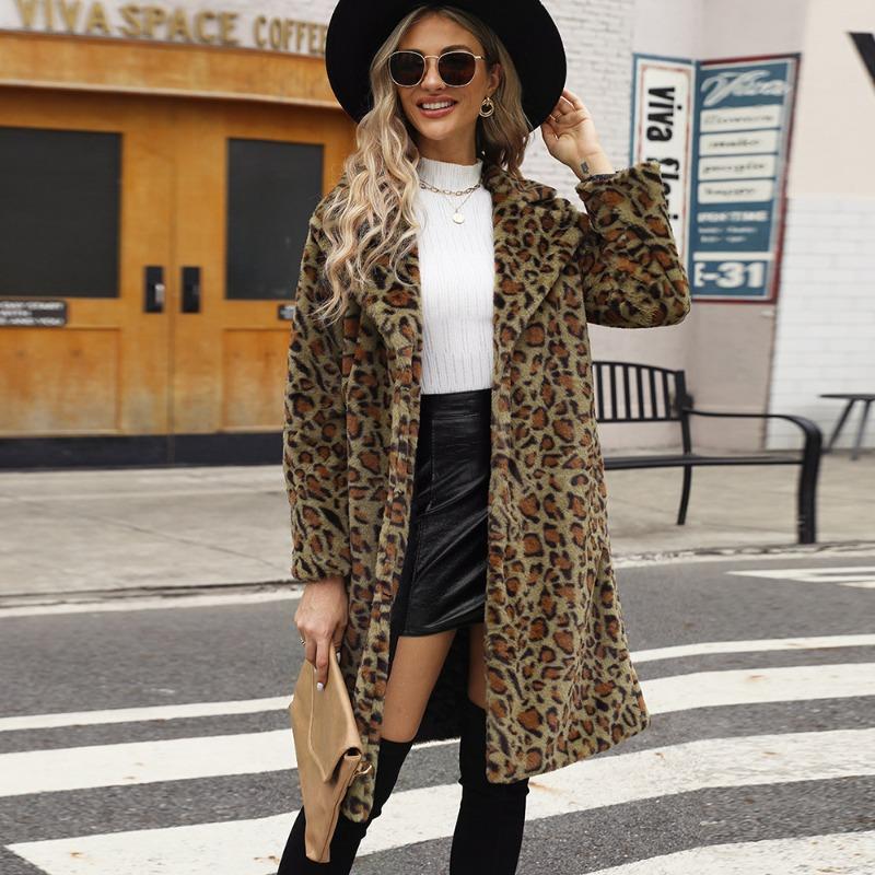 Fashion Casual Square Collar Long Coat Autumn and Winter