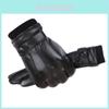 Mens Leather Warm Gloves With Touchscreen Functionality For Winter Riding