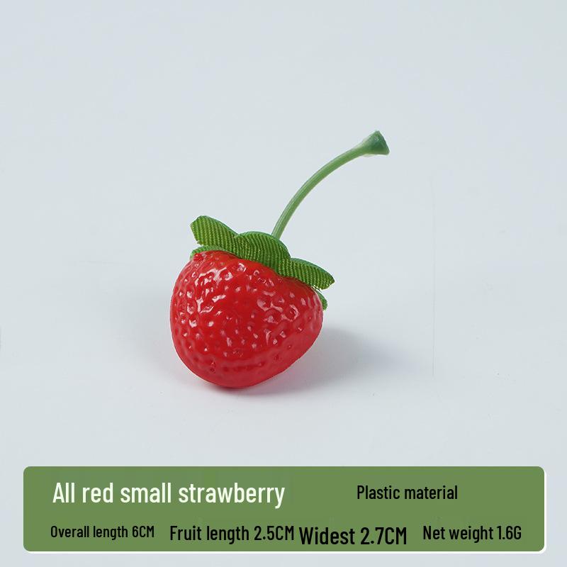 Искусственные клубничные реквизиты для декора и витрин