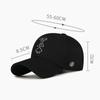 Spring Autumn Embroidered Playing Cards Spades K Letter Cap Outdoor Sunshade Baseball Cap