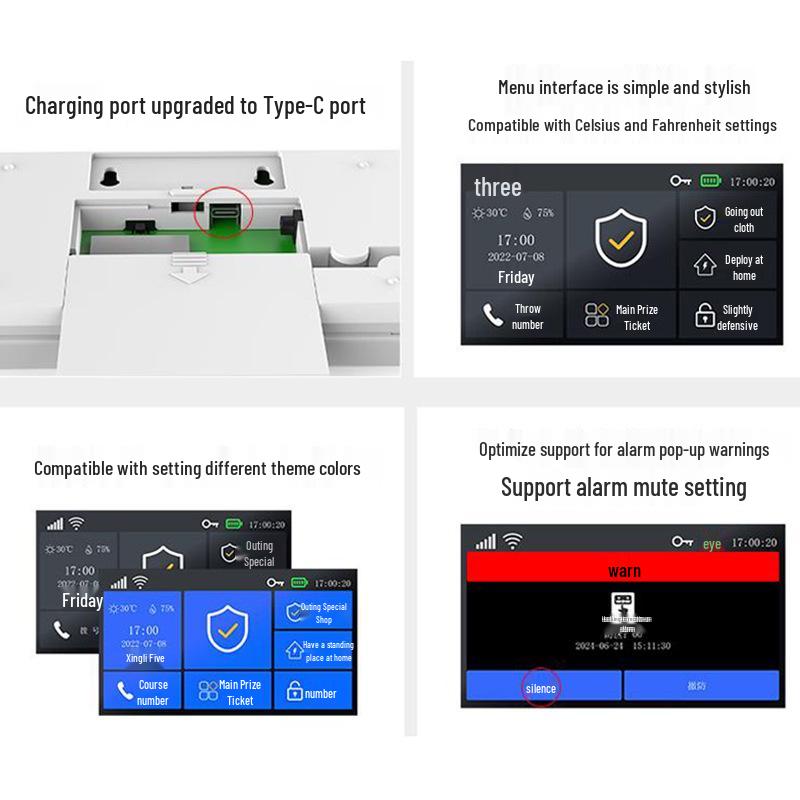 4G+WIFI Dual-Network Smart Anti-theft Alarm with GSM, Mobile App, and Remote Control.