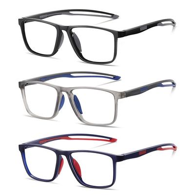 Photochromic Anti-Blue Light Reading Glasses Blue Ray Blocking Multifocal Square Eyeglasses Eye Protection Ultralight