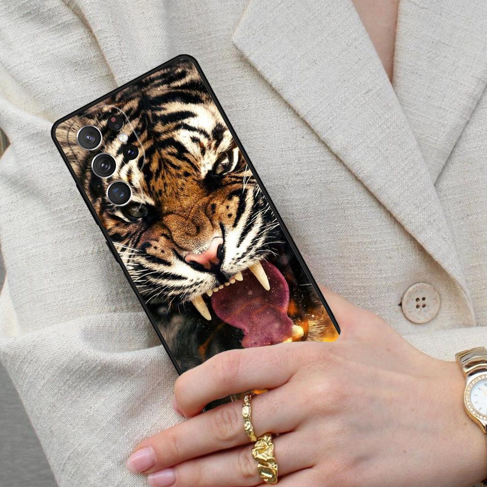Tiger Cell Phone Case for Samsung Galaxy S26 Ultra S25 S24 S23 S22 S21 S20 Note10 Cover