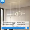 Nordic Minimalist Long Strip Pendant Light for Modern Dining Room or Bar