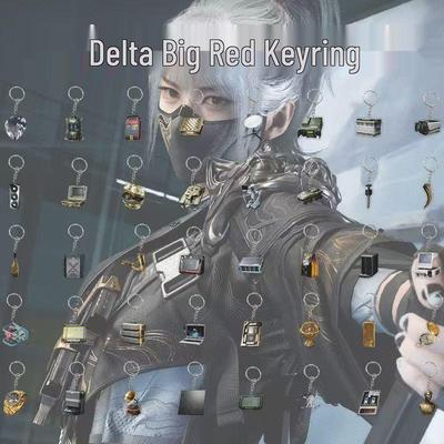 Delta Force Peripherals Czerwony Akrylowy Breloczek do Plecaka Wisiorek Prezent Ozdoba