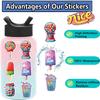 50Pcs Cute Colorful Candy Cartoon Stickers Scrapbooking Notebook Water Bottle Laptop Luggage Skateboard Car Sticker Toy Gift