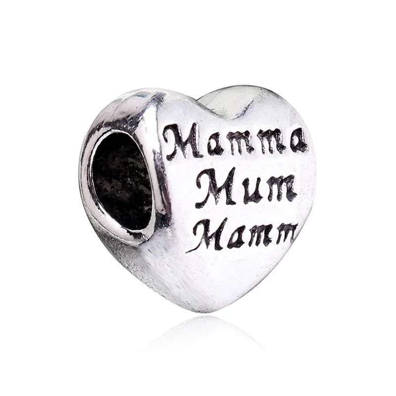 Perles New Love Dad Nan Mom Sister Best Friends pour bracelets à breloques et bracelets DIY pour femmes Fabrication de bijoux Dropshipping