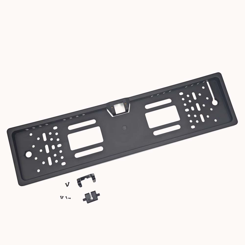 4/8/12LED European License Plate Rearview Camera Frame Reverse Backup Camera Night Vision for Truck Car SUV, Camper Pickup