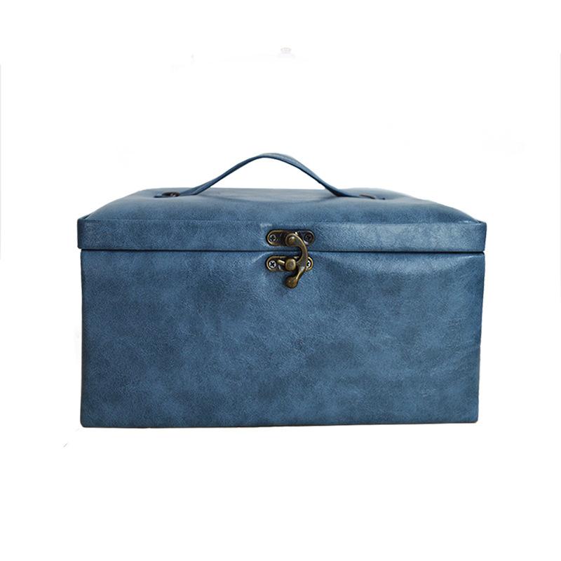 

Patchwork tools needle thread box set desktop storage gadget wedding gift leather handbag