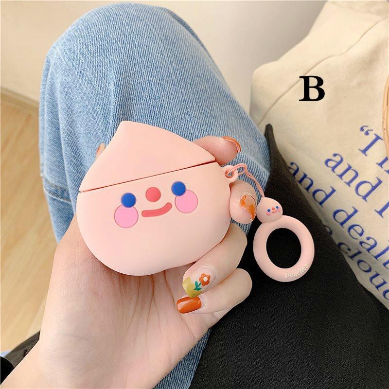 Cute Cartoon Silicone Bluetooth Wireless Earphone Case for Apple AirPods Protective Cover