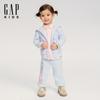 Toddler Girls' Printed Fleece Hooded Sweatshirt