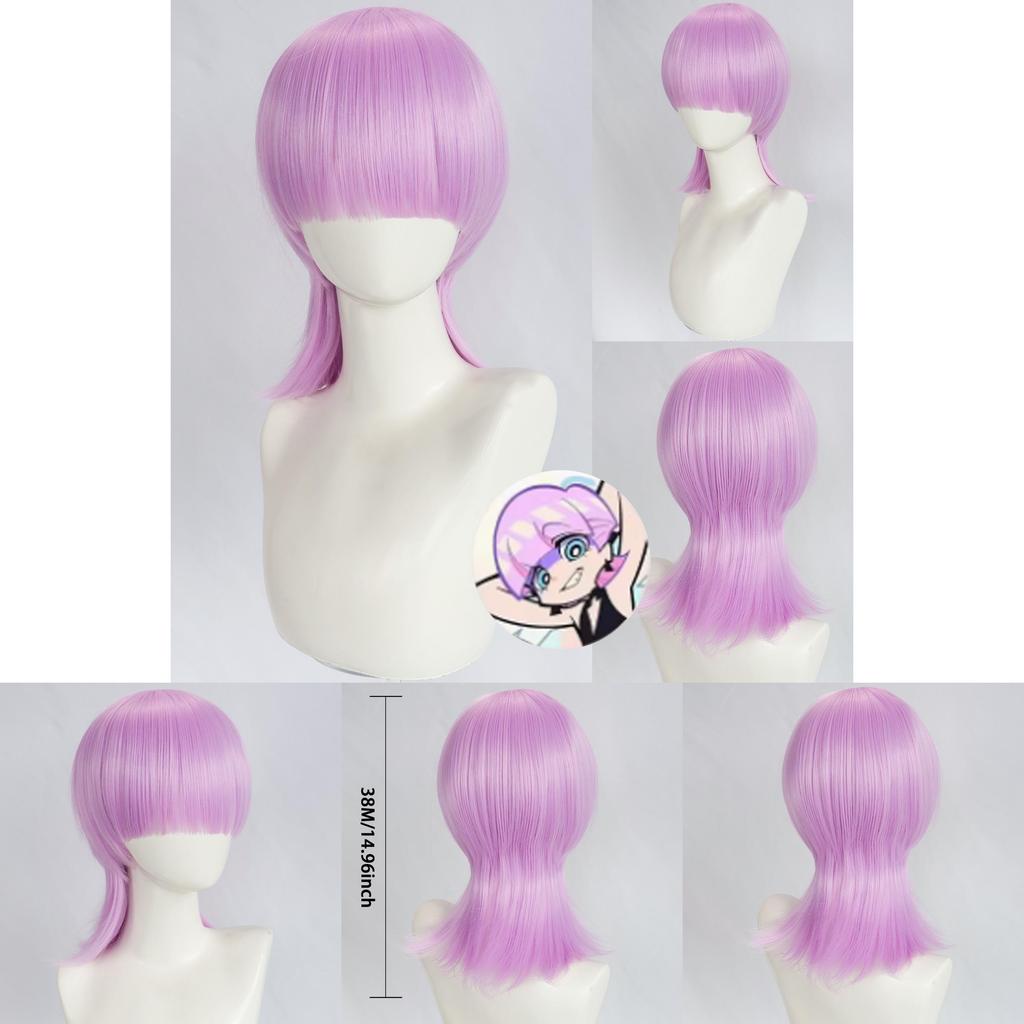 Panty Stocking With Garterbelt Cosplay Wig Hightemperature Silk For Costume Scene Use