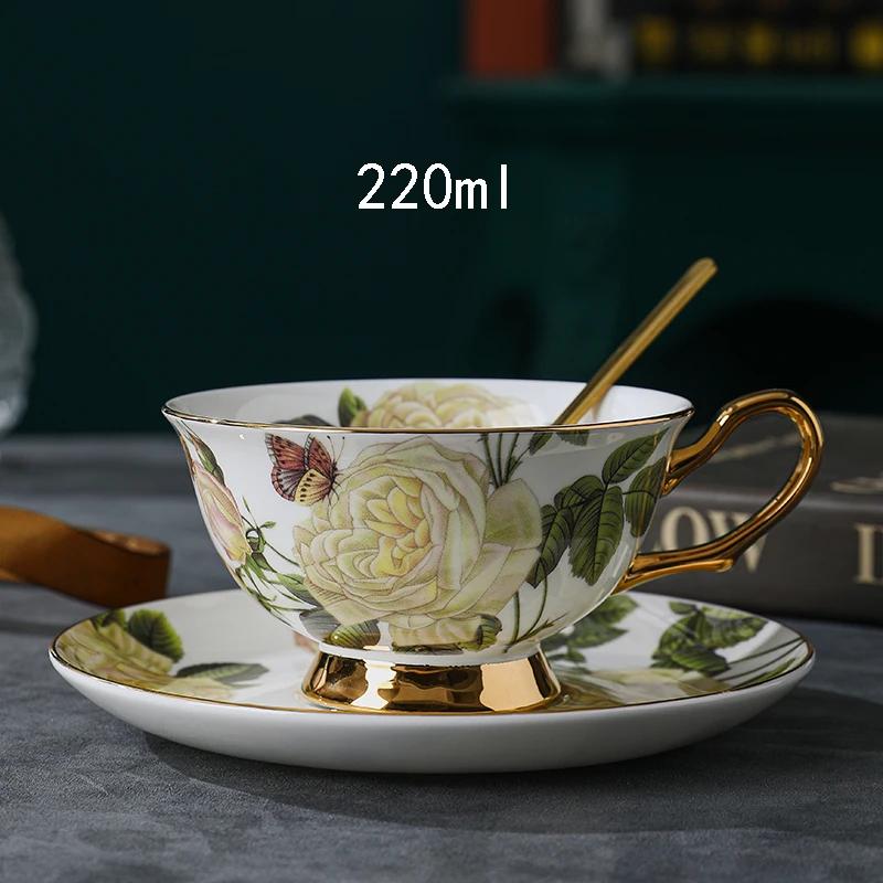 

Ретро французский стиль кофейные чашки легкие роскошные изысканные цветы кружка для послеобеденного чая домашние завтраки молочная чашка посуда подарки