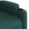 Electric Recliner Chair with Rising Function Dark Green Fabric