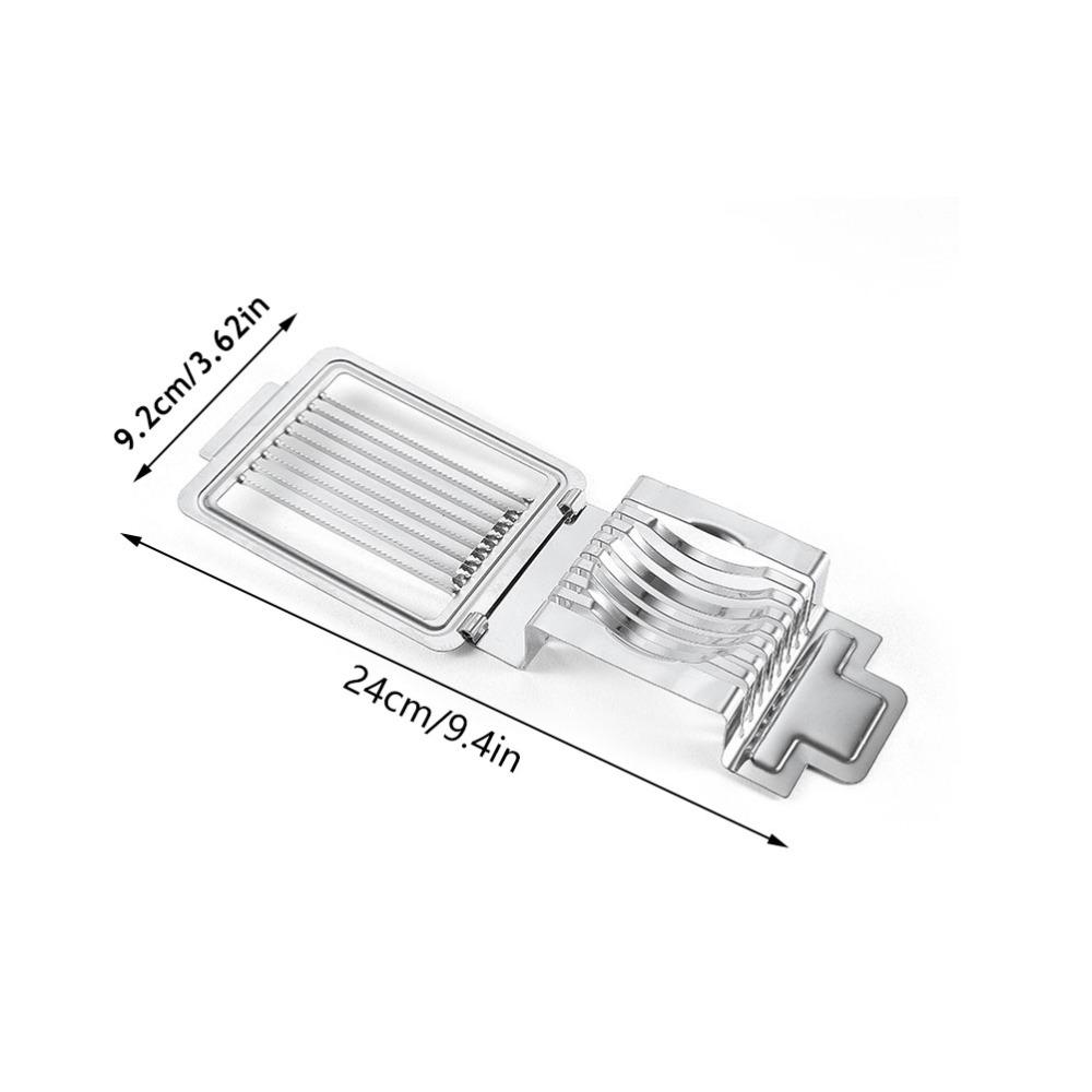 Stainless Steel Egg Slicers Multifunctional Heavy Duty Mushroom Slicers with Round Groove Easy Support Egg Cutter