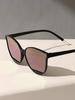 1PC Punk Fashion Cat Eye Plastic Oversized Frame Women Pink Sunglasses For Men Daily Life Shades Eyewear Accessories.